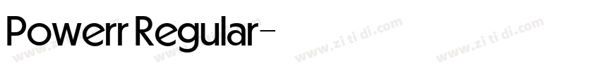 Powerr Regular字体转换